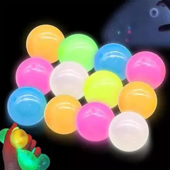 Светящиеся в темноте потолочные шары, светящиеся липкие шары, светящиеся липкие потолочные шары для снятия стресса и тревоги, антистрессовые шары для детей и взрослых 6/8/12 шт. One Size