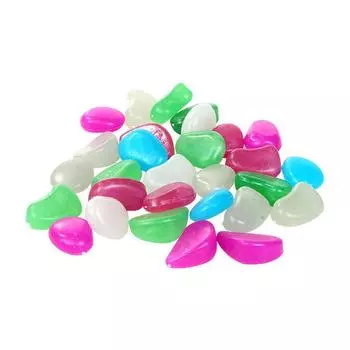 Светящиеся в темноте садовые камешки для тротуара, садовой террасы, газона, патио, аквариума, украшения для аквариума. Светящийся камень. 50 Pcspack