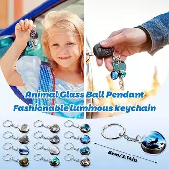 Светящийся брелок в виде животного Светящийся кулон Брелок-подвеска One Size