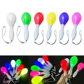 Светящийся детский игрушечный маракас, светодиодный молоток для песка для детей, реквизит для летней пляжной вечеринки на открытом воздухе, товары для блошиного рынка, товары для вечеринок