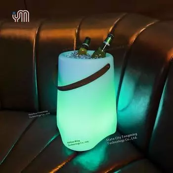 Светящийся динамик в виде ведра со льдом армия зеленый