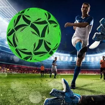 Светящийся футбольный мяч отражает свет, светится в темноте, футбольное тренировочное оборудование No.5-C Glow in the dark