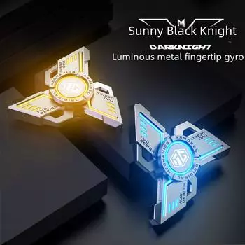 Светящийся гироскоп на кончике пальца Yijue: Игрушка для декомпрессии Unlimited Black Tech — ограниченный выпуск для детей. Simplified Edition оранжевый/лавовый