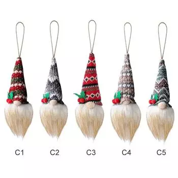 Светящийся Гном Рождественская Безликая Кукла Вязаная Шапка Кукла Гном Подарки Веселые Рождественские Украшения Для Дома Navidad Natal Подарок