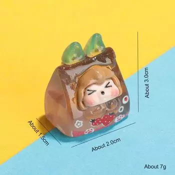 Светящийся карманный Kiki смоляной орнамент Diy аксессуары настольный мини-украшение белый