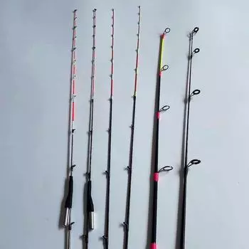 Светящийся кончик удилища из титанового сплава со стекловолокном — идеально подходит для ловли с плота, берега и на блесну 6-2.6 Reducer