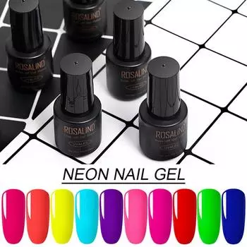 Светящийся лак для ногтей ярких цветов, 14 мл, нетоксичный матовый флуоресцентный декор для дизайна ногтей