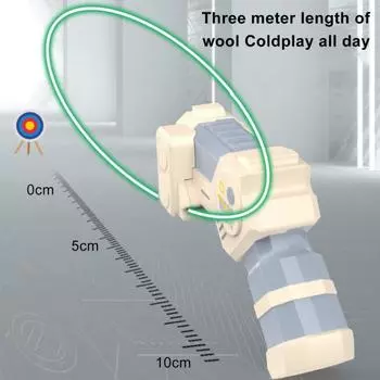 Светящийся лассо-веревочный шутер, игрушка для снятия стресса, портативная новинка, пусковая установка с разноцветными веревками, перезаряжаемая батарея, подарок для всех возрастов, вечеринок, приключений чёрный