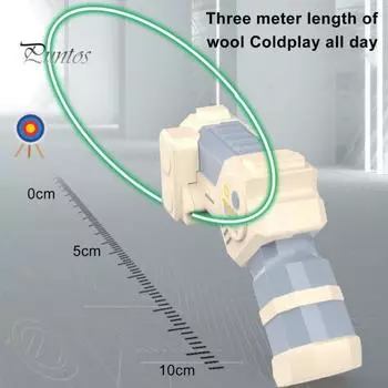 Светящийся лассо-веревочный шутер, игрушка для снятия стресса, портативная новинка, пусковая установка с цветными веревками, перезаряжаемая батарея, подарок для всех возрастов, вечеринки на открытом воздухе серый