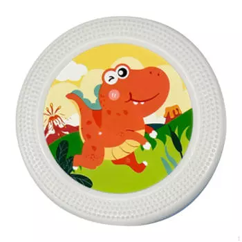 Светящийся летающий диск для детей, забавная игрушка для улицы Dinosaur