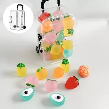 Светящийся мини-чемодан с выдвижными колесами, прозрачный, подвижный, милый, выставочный ящик для хранения ювелирных изделий розовый