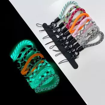 Светящийся мини-шнурок для телефона с многофункциональным тросом безопасности для камеры и зажимом для брелока