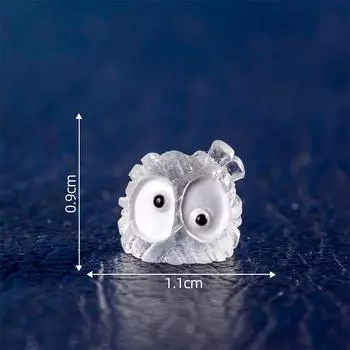 Светящийся мини-украшение на Хэллоуин, милый призрак, тыква, летучая мышь, микропейзаж, кукольный домик, модель автомобиля, интерьер, украшение для домашнего рабочего стола