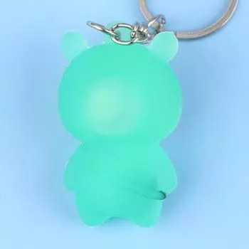 светящийся мультяшный брелок Chaigou, сумка, подвеска, автомобиль, милый брелок для ключей, игрушечная фигурка, подвеска, коллекционные подарки для детей, креативный брелок розовый