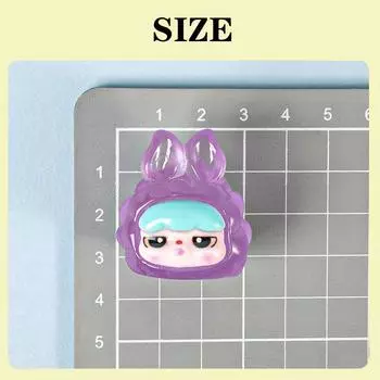 Светящийся мультяшный кролик-мечта, украшение из смолы, аксессуары для рабочего стола, автомобильные аксессуары, украшение разноцветный