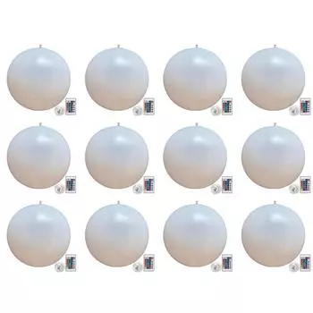 Светящийся надувной шар с пультом дистанционного управления, 16 цветов, светодиодный светящийся шар (60см)