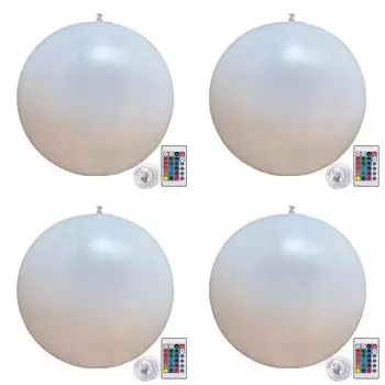 Светящийся надувной шар с пультом дистанционного управления, 16 цветов, светодиодный светящийся шар (90см)
