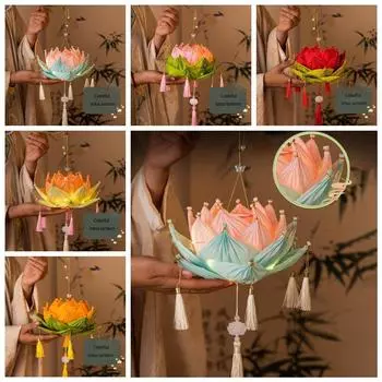 Светящийся ручной цветочный фонарь китайский винтажный праздник середины осени фонарь праздник середины осени style 6