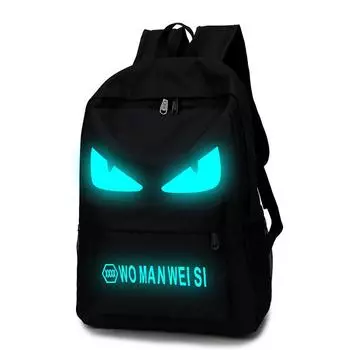 Светящийся рюкзак для женщин и мужчин, аниме, мультяшный рюкзак, школьный рюкзак для девочек и мальчиков