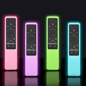 Светящийся силиконовый противоударный чехол для пульта дистанционного управления Samsung BN59 Series Smart TV - противоскользящая ручка