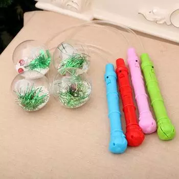 Светящийся светодиодный шар Bobo Ball, рождественский детский подарок, палочка для рукопожатия, рождественский шар зелёный