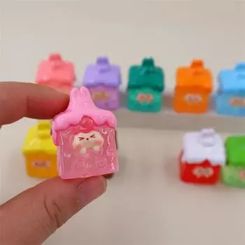 Светящийся сырный снежный топ Кики мини фигурка случайная 1 настольный милый мультяшный декоративный орнамент аксессуары из смолы разноцветный