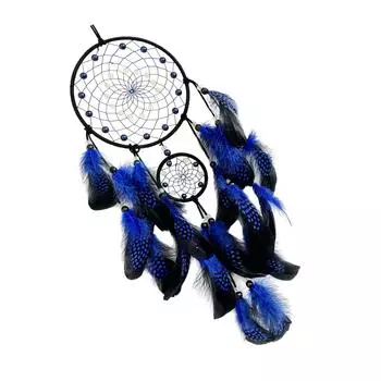Светящийся в темноте ловец снов, настенное украшение с перьевыми кисточками, колокольчики ветра для декора спальни и детской