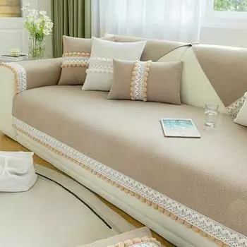 Свежая диванная подушка из синели, новая всесезонная универсальная подушка, одеяло, нескользящий чехол для дивана, ткань, полотенце A 70x70