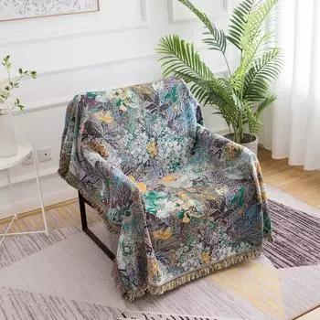 Свежая дышащая тисненая диванная подушка, диванное полотенце, повседневное одеяло, гобелен, художественное одеяло, абстрактный чехол для дивана 130*180