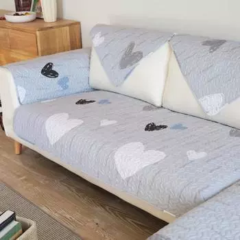 Свежая и устойчивая к пятнам ткань для диванных подушек из чистого хлопка, противоскользящий четырехсезонный чехол для дивана, чехол на спинку, полное покрытие 70*70