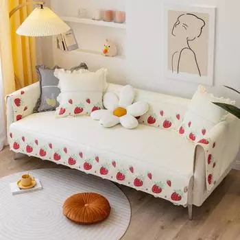 Свежая новая высококачественная нескользящая подушка для дивана, универсальная современная простая нескользящая подушка на четыре сезона, тканевая подушка для сиденья 70*70cm