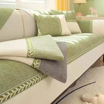 Свежая подушка для дивана из синели, новинка 2024 года, универсальные нескользящие подушки для сидений Four Seasons, кожаный чехол для дивана, тканевый чехол 70*70cm