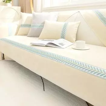 Свежая подушка для дивана из синели, универсальный нескользящий чехол для дивана Four Seasons, простая упаковка, простой чехол для подушки, полотенце 70*70cm