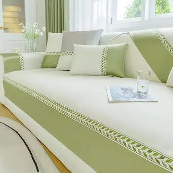 Свежая подушка для дивана, летний ледяной шелк, летний коврик, нескользящий чехол, полотенце, полотенце для дивана 70*70cm