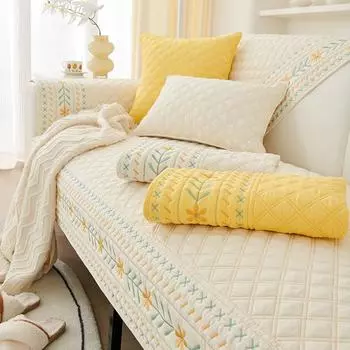 Свежая подушка для дивана, универсальная хлопковая подушка для четырех сезонов, простой чехол на спинку, чехол для полотенца, нескользящая новинка, новинка 70*70cm