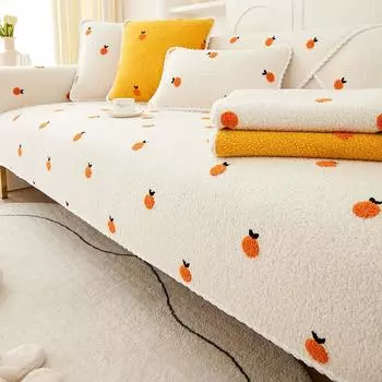 Свежая подушка для дивана, зимняя утолщенная нескользящая подушка, подушка для сиденья, современный простой чехол для дивана, универсальный чехол, полотенце 70*70cm