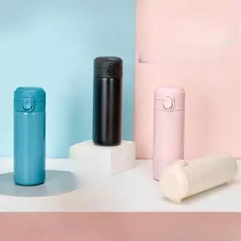 Свежая прыгающая вакуумная чашка из нержавеющей стали для студентов мужского и женского пола, портативная портативная чашка, уличная чашка для пары, подарок 320ml белый