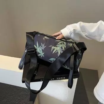 Свежая сумка с принтом для выхода в свет, сумка-ведро через плечо, в национальном стиле, элегантная, новая