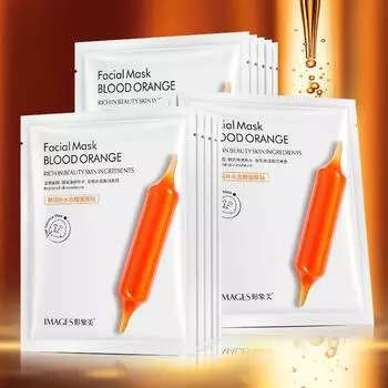 Свежая увлажняющая маска с кровавым апельсином, увлажняющая маска для кожи, нежная увлажняющая маска с эссенцией