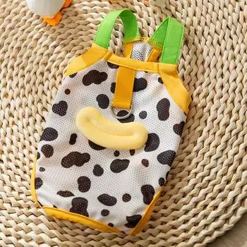 Свежая весенне-летняя одежда для собак кошек маленьких собак универсальная одежда плюшевый мишка щенок одежда для питомцев XS (recommended weight 1-1.5kg)