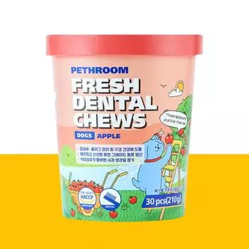 Свежая зубная паста (яблоко) Лакомство для собак Gum Dog Dental Gum Dog Treat 1P