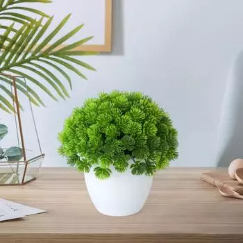 Свежее моделирование растения, легкий уход, красивый настольный орнамент, искусственный бонсай A