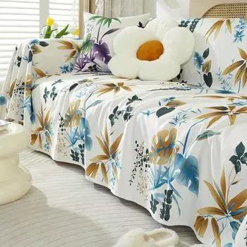 Свежее высококачественное диванное полотенце из синели, ткань для чехла на диван, универсальная ткань для четырех сезонов, цельное пылезащитное одеяло 180*130cm