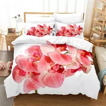Свежие цветы Комплект постельного белья размера «queen size» Пододеяльник Комплект постельного белья Постельное белье Постельное белье размера «king size» Пододеяльник Комплект постельного белья EU single(135x200cm)&set