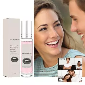 Свежие духи для пары, стойкие натуральные легкие духи, портативный роликовый флакон, усиление личного обаяния, 10 мл белый