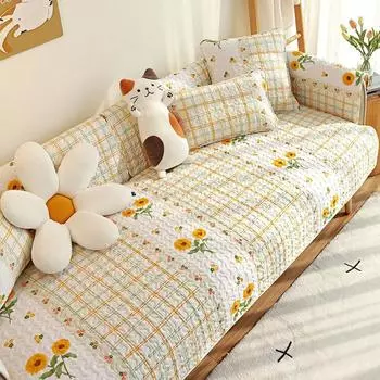 Свежие хлопковые диванные подушки Four Seasons Чехлы для диванов из чистого хлопка Чехлы для диванов можно стирать в машине 70*70cm