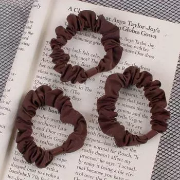 Свежие и простые кольца для волос, веревки для волос, аксессуары для волос для девочек 1pcs коричневый
