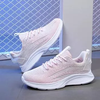 Свежие молодежные повседневные кроссовки Campus с градиентной сеткой, дышащие, удобные, на платформе, плетеные, обувь для женщин Jinjiang 35