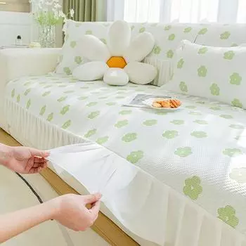 Свежий стиль Ins Ice Silk, крутая подушка для дивана, охлаждающий коврик для лета, нескользящий летний спальный коврик, подушка, чехол для дивана 70-70