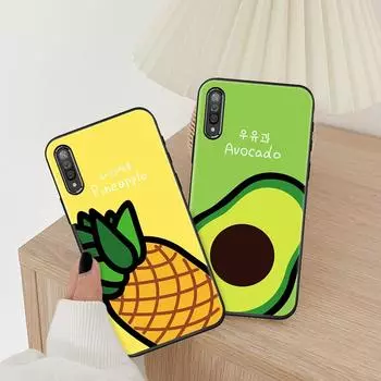 Свежий зеленый розовый летний фруктовый мягкий силиконовый чехол для телефона из ТПУ для Huawei Honor 9S IPhone Samsung Galaxy A20s A21s A50s Xiaomi Redmi 8A 9A 9C OPPO и т. д. OPPO AX7